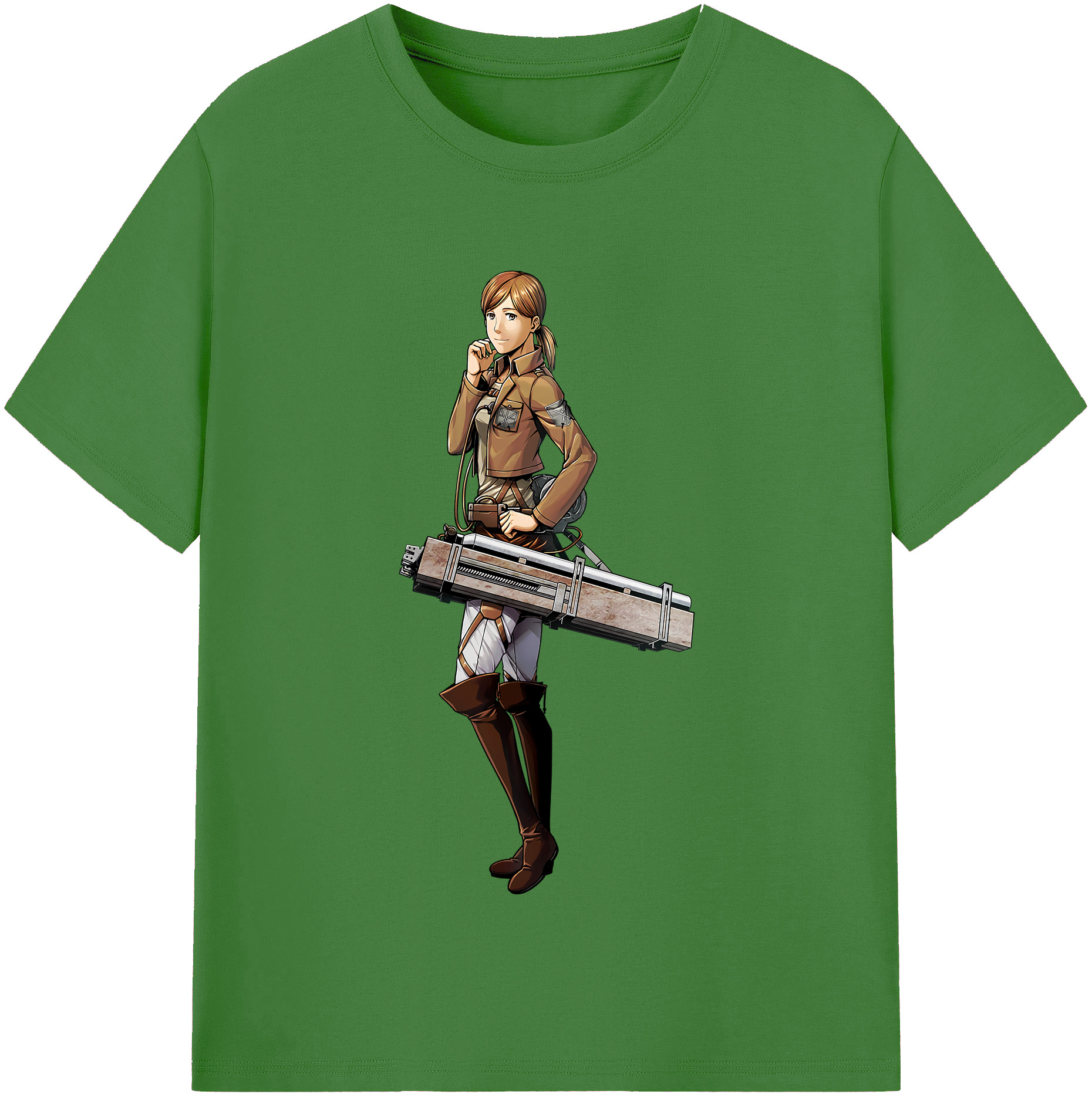 （画像用） 進撃の巨人 Attack on Titan レディースカジュアルプリントTシャツ（綿100％）